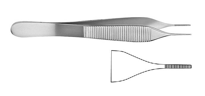 ADSON Пінцет анатомічний; прямий; із зубчиками; 15,0см; ширина бранш 2,0+/-0,2. Tontarra Medizintechnik GmbH